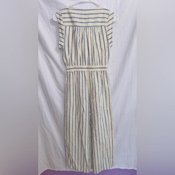 Madewell F0954 Tie Front Culottes Jumpsuit in Ikat Stripe women’s size 00 - Picture 7 of 7